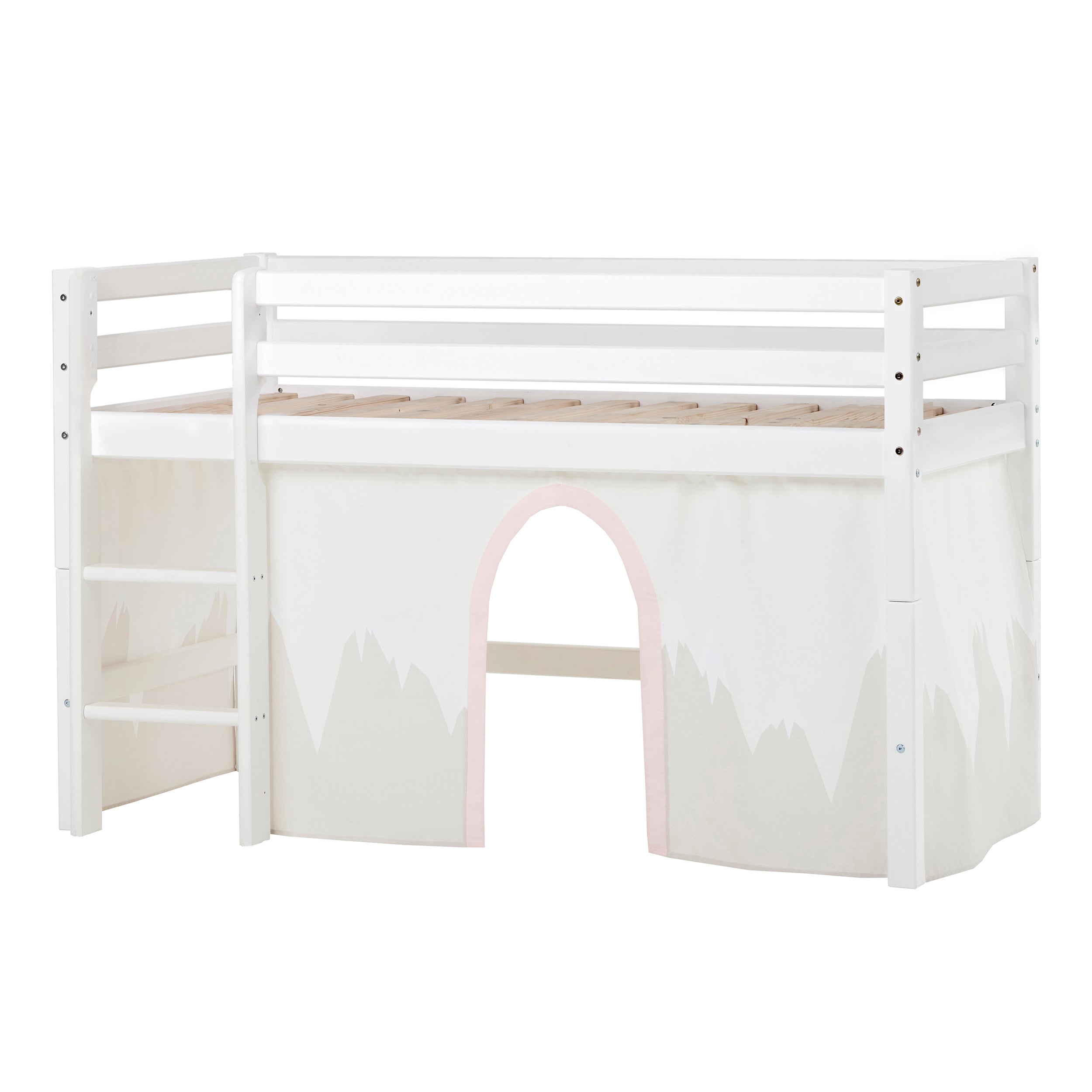 ECO Dream Mid sleeper bed with Winter Wonderland Curtain 