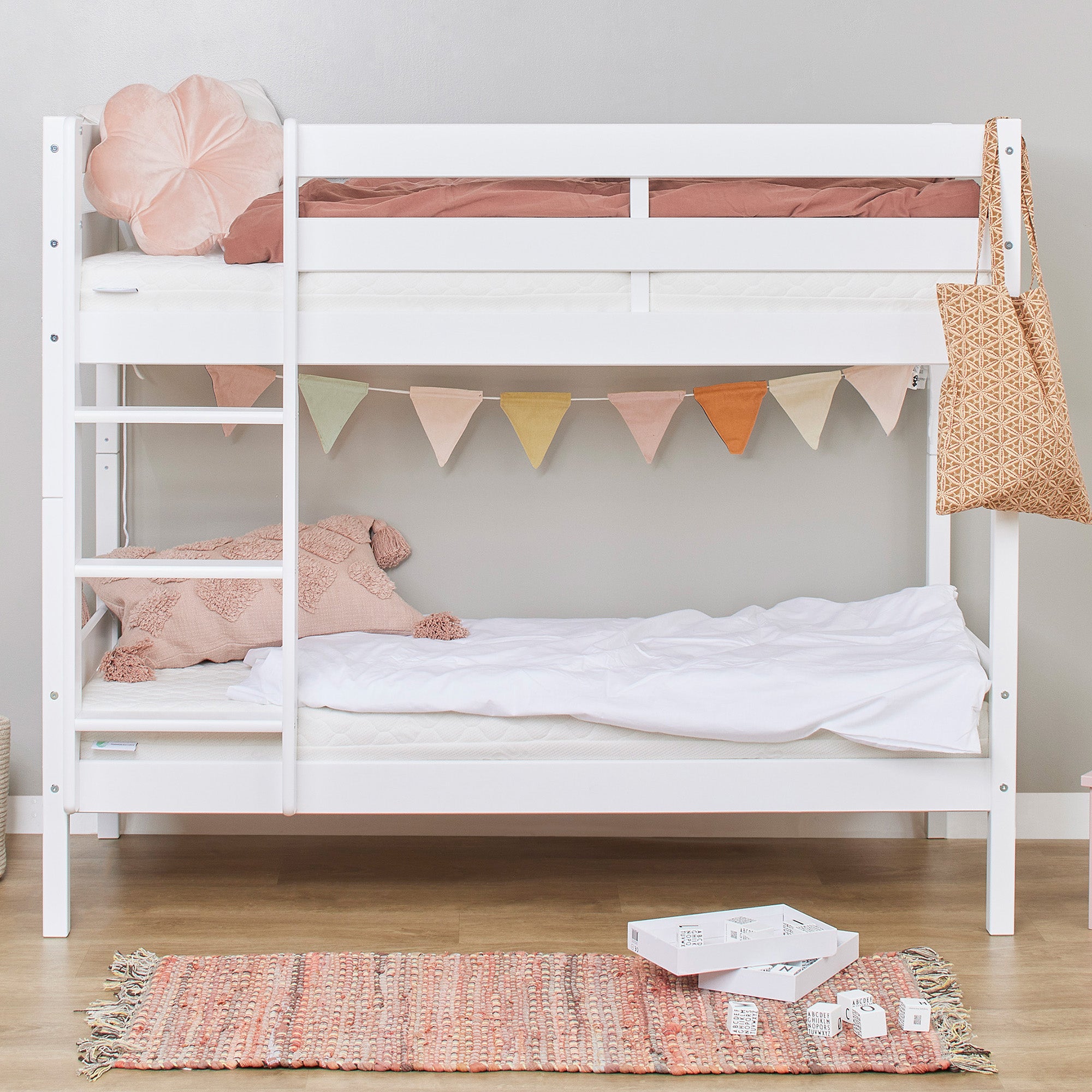 Hoppekids ECO Comfort Bunk bed with 2 Mattresses 70x160 cm 