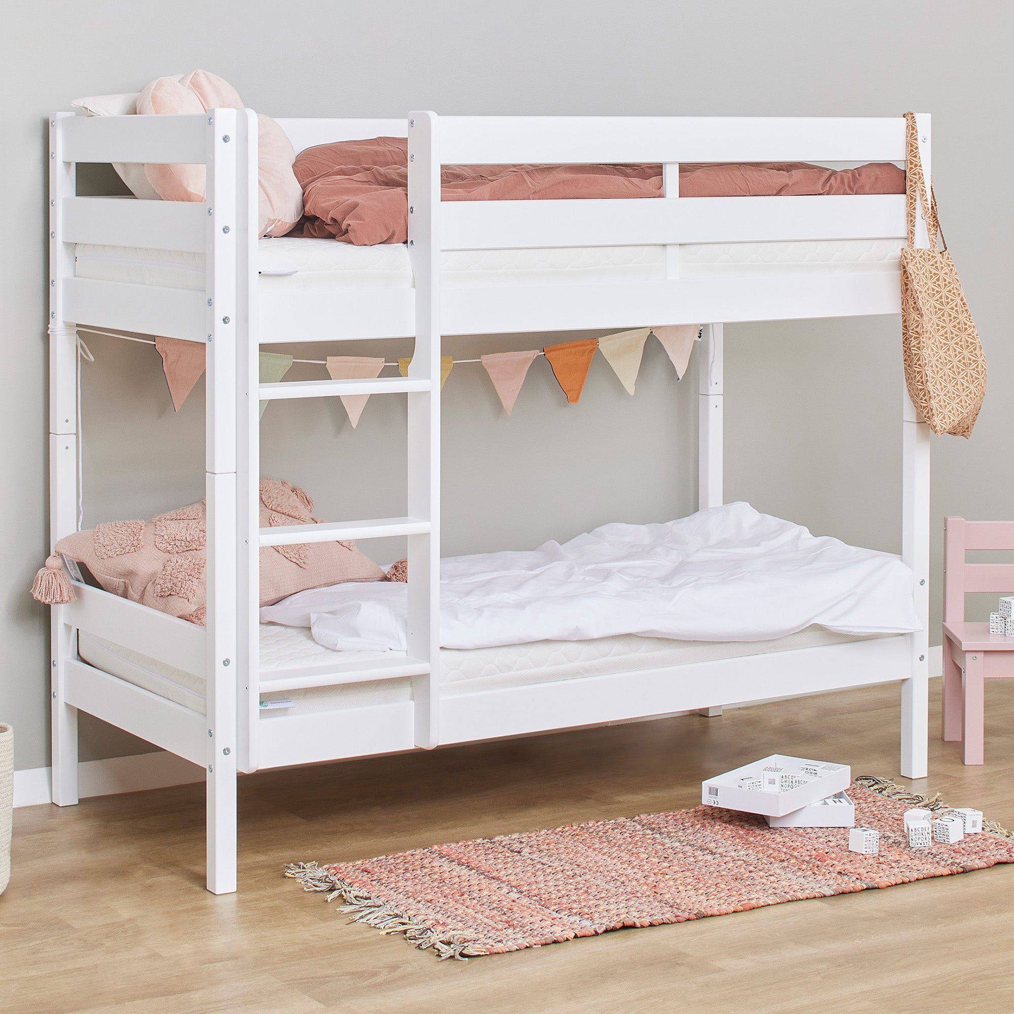 Hoppekids ECO Comfort Bunk bed with 2 Mattresses 70x160 cm 