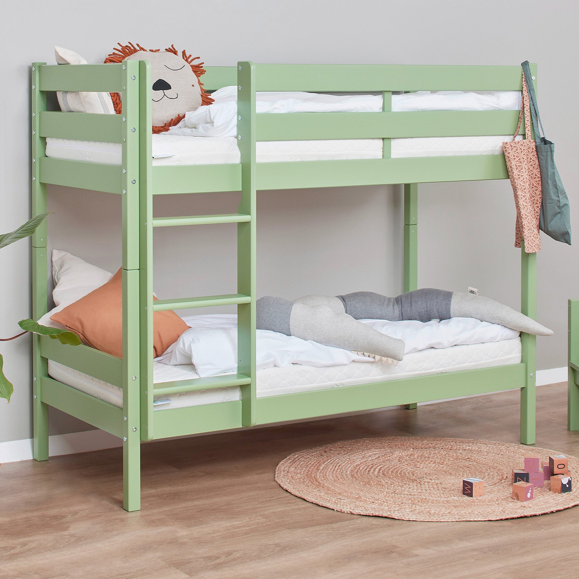 Hoppekids ECO Comfort Køjeseng med 2 Madrasser 70x160 cm