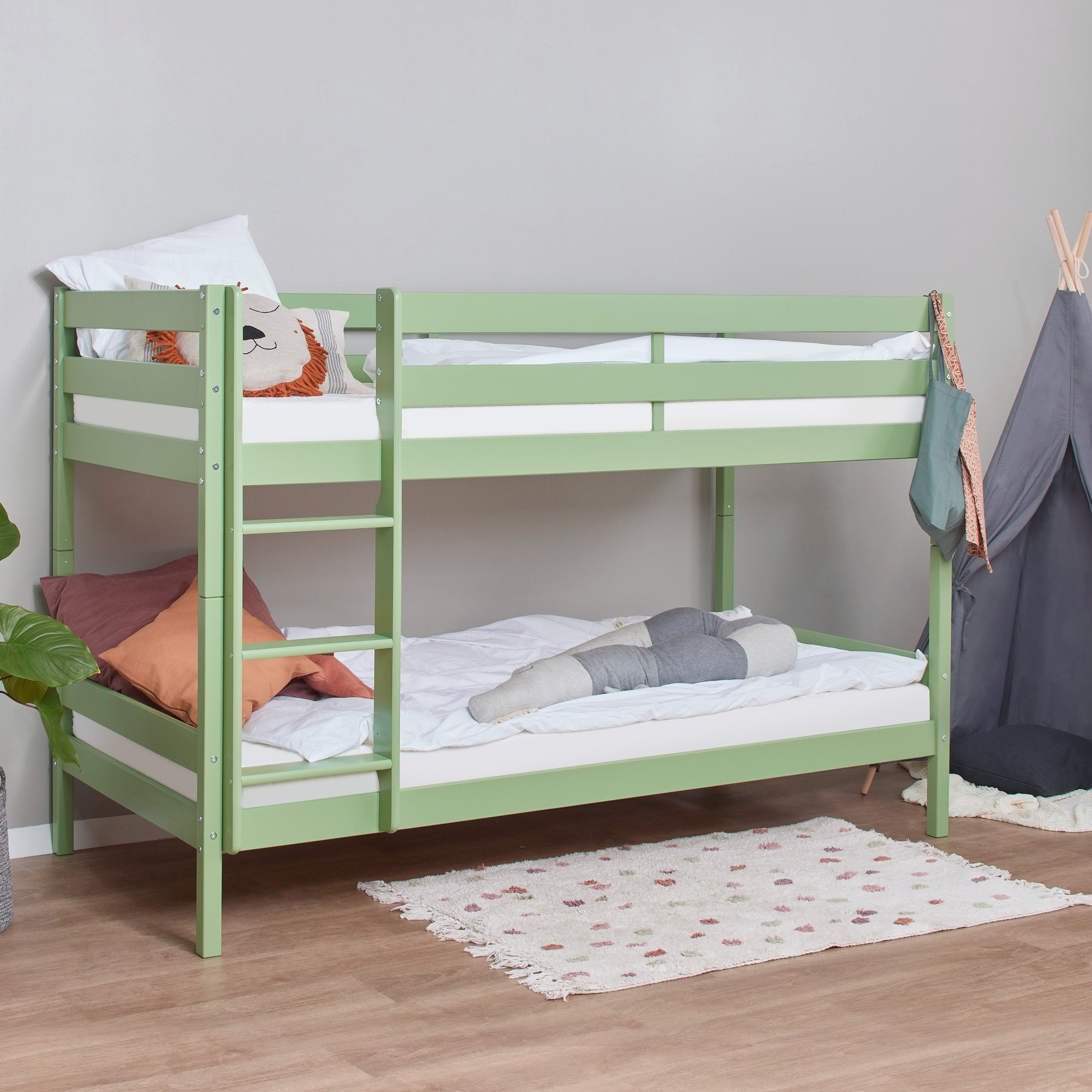 Hoppekids ECO Comfort Køjeseng med 2 Madrasser 70x160 / 90x200