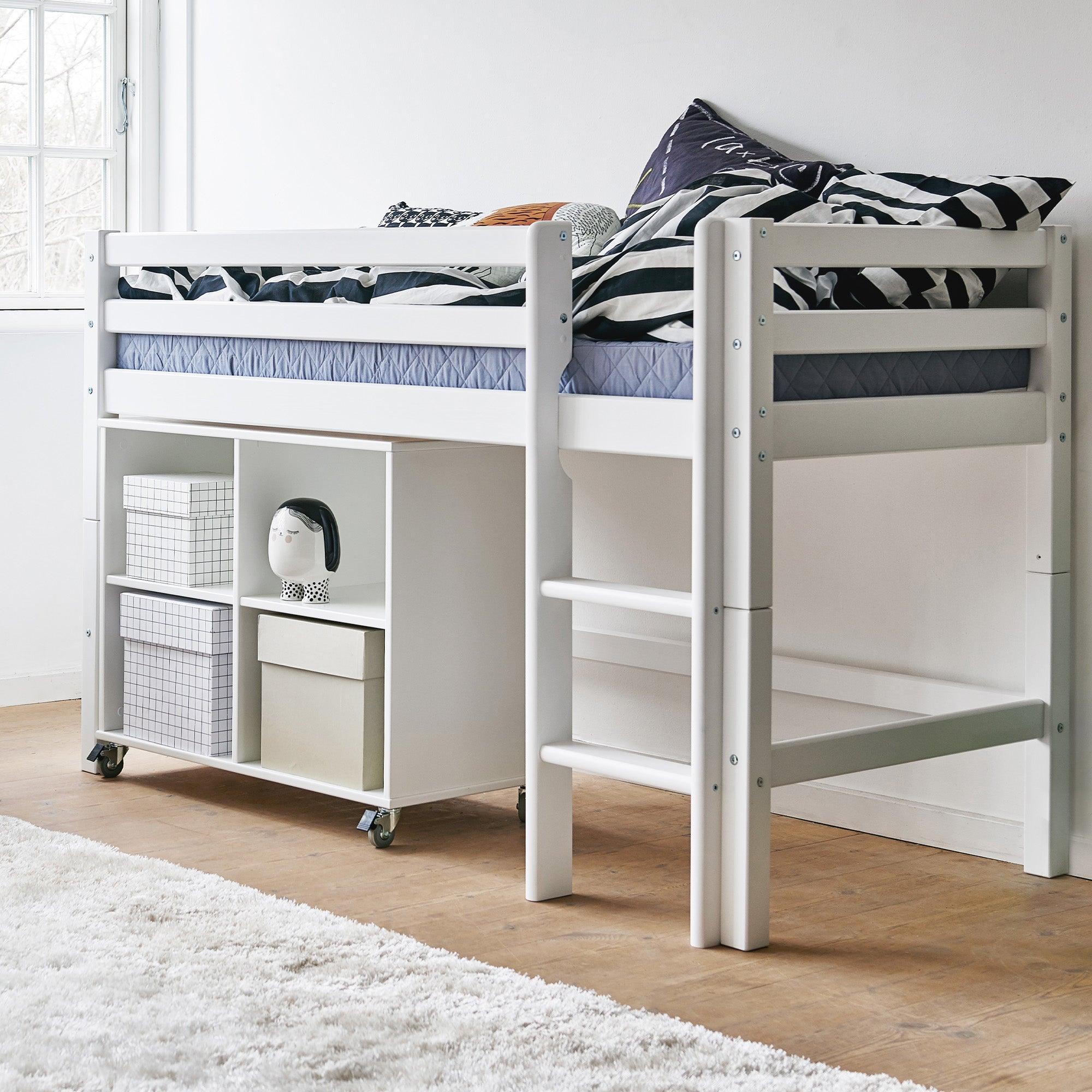 Mid sleeper best sale bed white