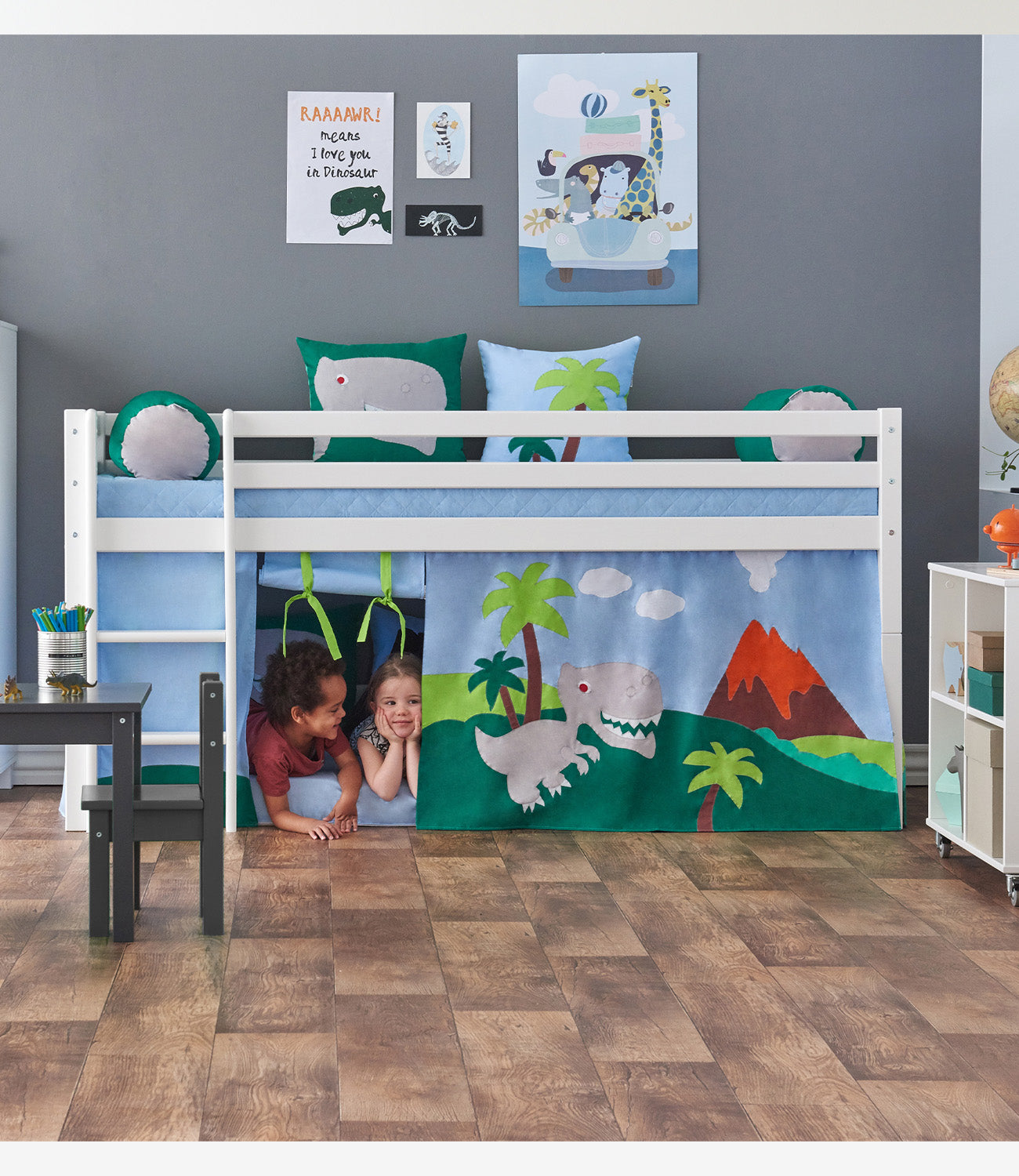 Dinosaur bunk deals bed tent